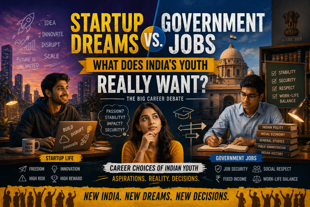 Career Choices of Indian Youth: Startup vs Government Job Debate
